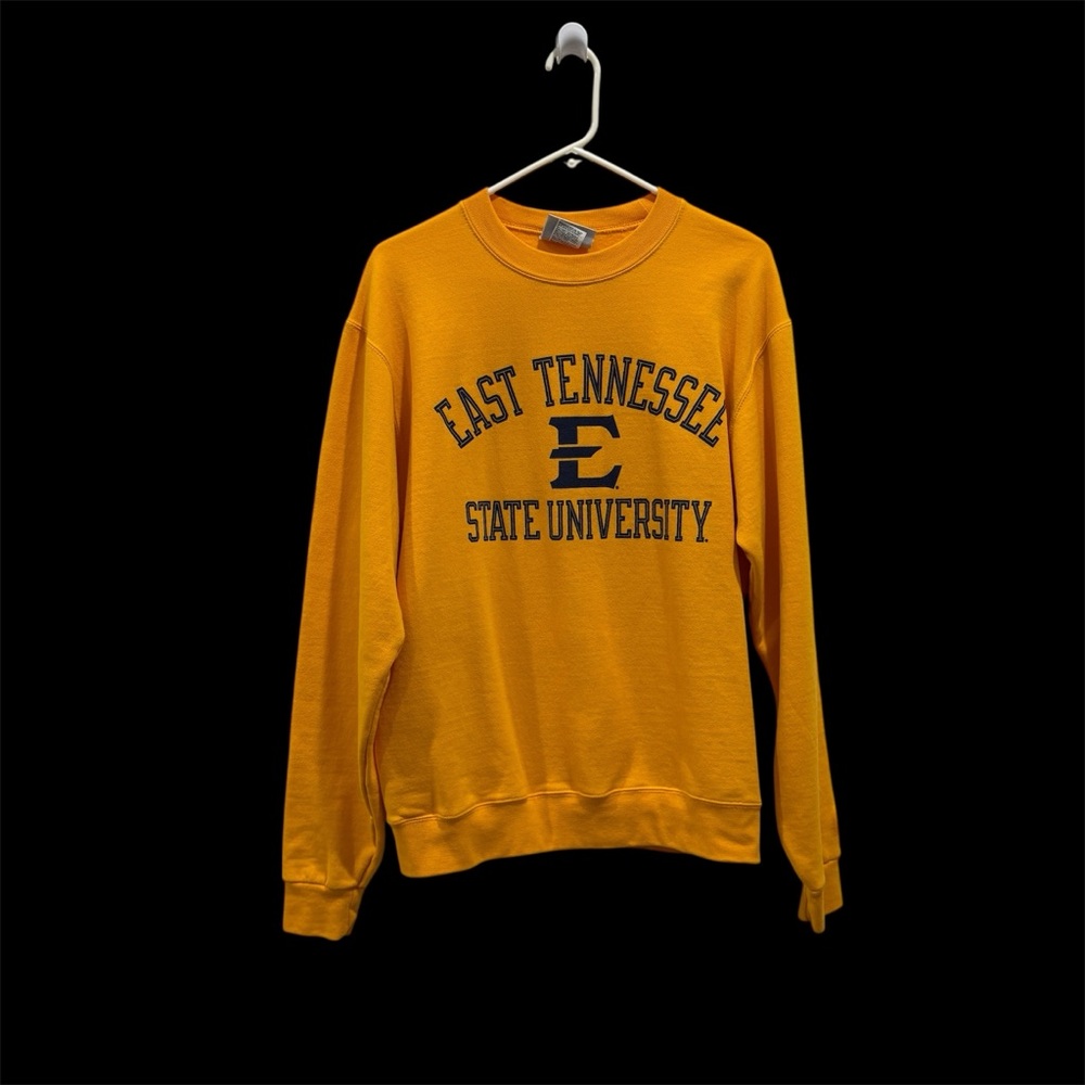 East Tennessee State University Med. Golden Yellow Crewneck